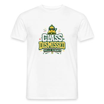 Cadeaux de fin d’année, cours terminé Bonjour Été - T-shirt homme - blanc - Devant - AI Model Male 178 dark (178cm)