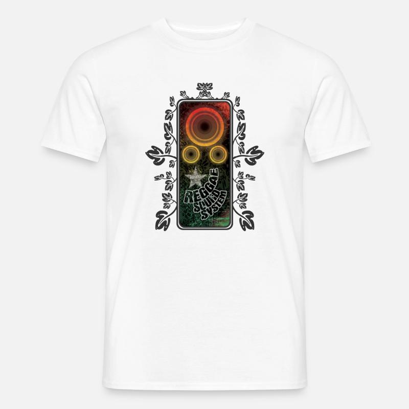 Brillance du système de son reggae - T-shirt homme - blanc