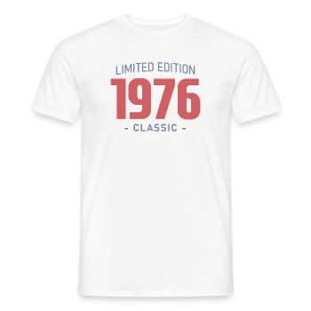 50 Years 1976 Funny Humor T-Shirt - Men's T-Shirt - white - Front - AI Model Male 178 dark (178cm)