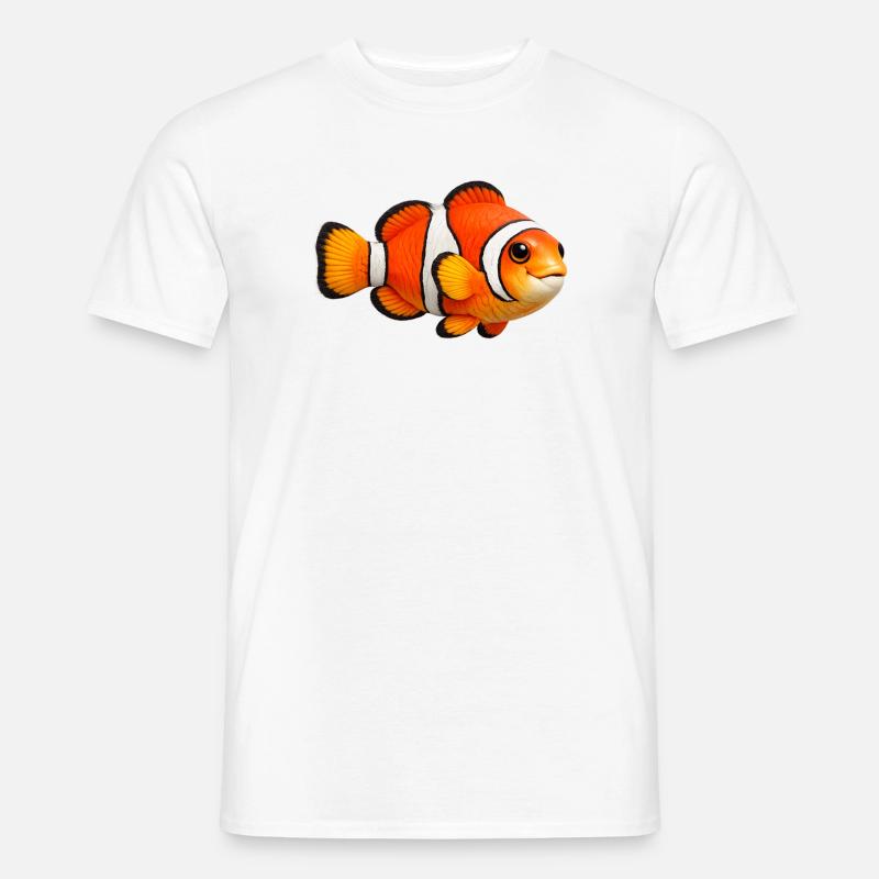 Clownfisch Meeresfisch Bunt - Männer T-Shirt - Weiß