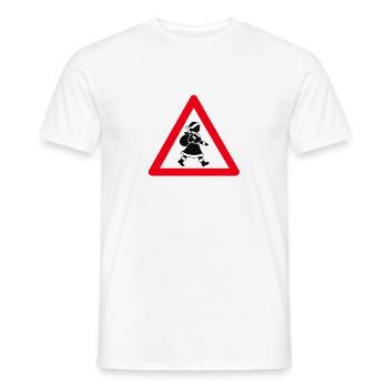 Weihnachtsfrau crossing - Männer T-Shirt - Weiß - Vorne - AI Model Male 178 dark (178cm)