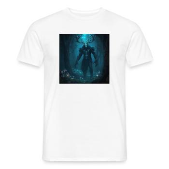 Forest Spirit - Slavic Dark Fantasy - Men's T-Shirt - white - Front - AI Model Male 178 dark (178cm)