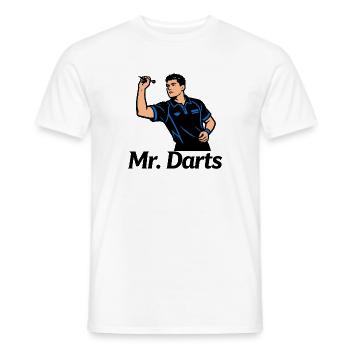 Darter Darts Darts - Männer T-Shirt - Weiß - Vorne - AI Model Male 178 dark (178cm)