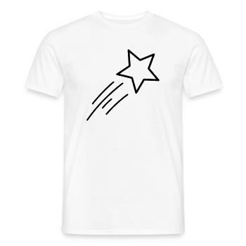 shooting star - Men's T-Shirt - white - Front - AI Model Male 178 dark (178cm)