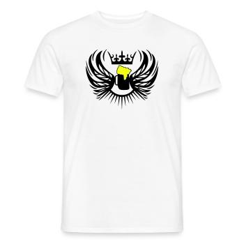bier_wappen2 - Männer T-Shirt - Weiß - Vorne - AI Model Male 178 dark (178cm)
