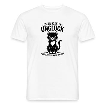 Ich Bringe Kein Unglück Dein Leben Ist Schon - Männer T-Shirt - Weiß - Vorne - AI Model Male 178 dark (178cm)