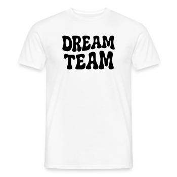 Retro Seventies Dream Team Typografie - Männer T-Shirt - Weiß - Vorne - AI Model Male 178 dark (178cm)