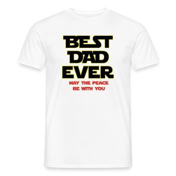 Meilleur Papa Épanouie Néon - T-shirt homme - blanc - Devant - AI Model Male 178 dark (178cm)