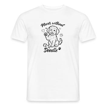 Never without my Doodle - Men's T-Shirt - white - Front - AI Model Male 178 dark (178cm)