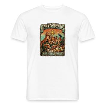 Canyonlands Nationalpark Poster - Männer T-Shirt - Weiß - Vorne - AI Model Male 178 dark (178cm)