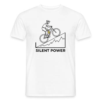 Lightning Uphill Ride - Men's T-Shirt - white - Front - AI Model Male 178 dark (178cm)