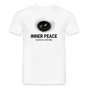 Inner Peace Successfully Restored | Klang & Fun - Männer T-Shirt - Weiß - Vorne - AI Model Male 178 dark (178cm)