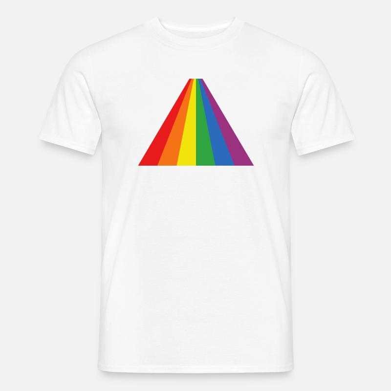 Rainbow Triangle Bold - Men's T-Shirt - white