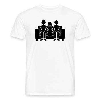Familie Zusammen - Männer T-Shirt - Weiß - Vorne - AI Model Male 178 dark (178cm)