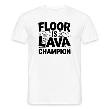 Champion de Floor est Lave - T-shirt homme - blanc - Devant - AI Model Male 178 dark (178cm)