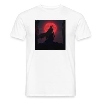 Slawischer Striga Blutmond – Dunkle Fantasy - Männer T-Shirt - Weiß - Vorne - AI Model Male 178 dark (178cm)