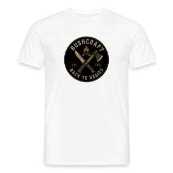 Outside is Home Outdoor - Männer T-Shirt - Weiß - Vorne - AI Model Male 178 dark (178cm)