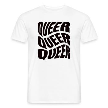 -2026-_LGBTQ_Queer_Queer_Queer - Männer T-Shirt - Weiß - Vorne - AI Model Male 178 dark (178cm)