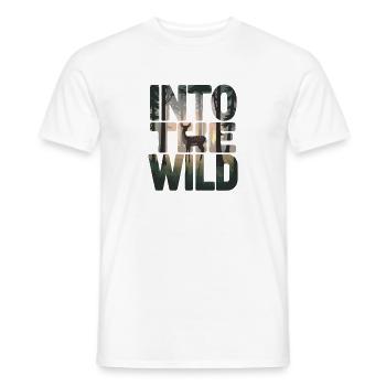 Expérience nature des cerfs dans la forêt sauvage - T-shirt homme - blanc - Devant - AI Model Male 178 dark (178cm)