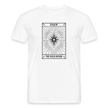 ENFP | Personnalité des cartes de tarot - T-shirt homme - blanc - Devant - AI Model Male 178 dark (178cm)