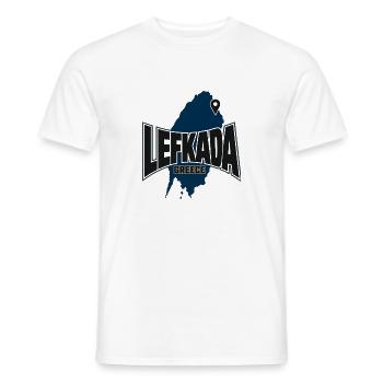 Greece Lefkada Island, Lefkada Greece Travel Memor - Men's T-Shirt - white - Front - AI Model Male 178 dark (178cm)