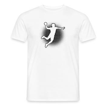 Geschenkidee für den Handballspieler mit Ballsport - Männer T-Shirt - Weiß - Vorne - AI Model Male 178 dark (178cm)