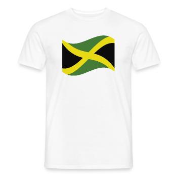 Drapeau jamaïcain - T-shirt homme - blanc - Devant - AI Model Male 178 dark (178cm)