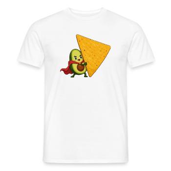 Avocado Hero and Chip - Men's T-Shirt - white - Front - AI Model Male 178 dark (178cm)