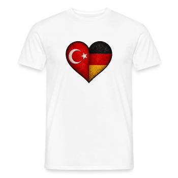 Germany Turkey - Men's T-Shirt - white - Front - AI Model Male 178 dark (178cm)