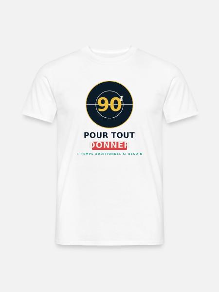 90 Pour Tout Donner - T-shirt homme - blanc