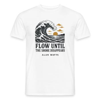 Ocean Flow - Men's T-Shirt - white - Front - AI Model Male 178 dark (178cm)