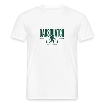 DadSquatch Motif with Bigfoot - Men's T-Shirt - white - Front - AI Model Male 178 dark (178cm)