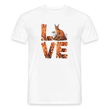 Ich liebe Servalkatzen - Männer T-Shirt - Weiß - Vorne - AI Model Male 178 dark (178cm)