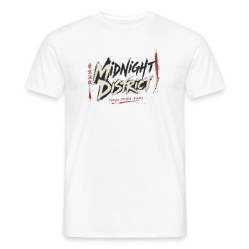 Midnight District: Tokyo After Hours - Men's T-Shirt - white - Front - AI Model Male 178 dark (178cm)