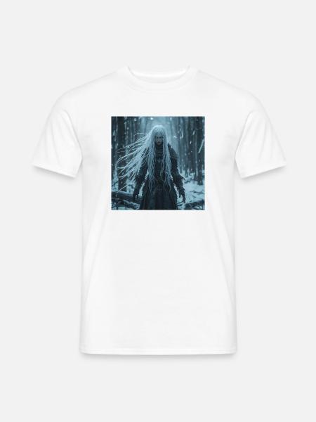 Lady of Winter – Slawische Marzanna Dark Fantasy - Männer T-Shirt - Weiß