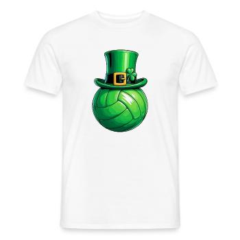 Volley-ball de la Saint-Patrick - T-shirt homme - blanc - Devant - AI Model Male 178 dark (178cm)