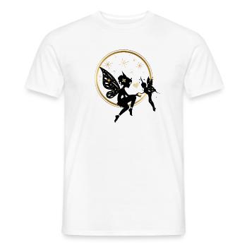Golden fairy lovers - Men's T-Shirt - white - Front - AI Model Male 178 dark (178cm)