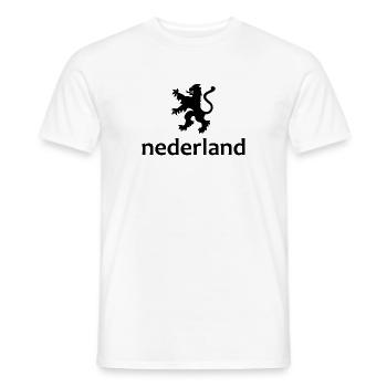 Niederlande - Nederland - Netherlands - Lion Löwe - Männer T-Shirt - Weiß - Vorne - AI Model Male 178 dark (178cm)