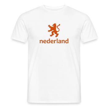 Niederlande - Nederland - Netherlands - Lion Löwe - Männer T-Shirt - Weiß - Vorne - AI Model Male 178 dark (178cm)