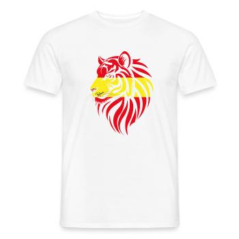 Espagne - Espagne - Drapeaux des tigres - T-shirt homme - blanc - Devant - AI Model Male 178 dark (178cm)