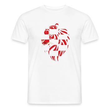 Croacia - Croatia - Tiger Flag - Men's T-Shirt - white - Front - AI Model Male 178 dark (178cm)