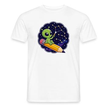 Ami Étoile au crayon - T-shirt homme - blanc - Devant - AI Model Male 178 dark (178cm)