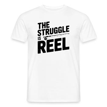 Der Kampf ist Reel - Männer T-Shirt - Weiß - Vorne - AI Model Male 178 dark (178cm)