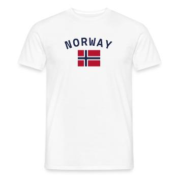 Norwegen - Männer T-Shirt - Weiß - Vorne - AI Model Male 178 dark (178cm)