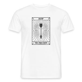 ISTP | Tarot Card Personality - Men's T-Shirt - white - Front - AI Model Male 178 dark (178cm)