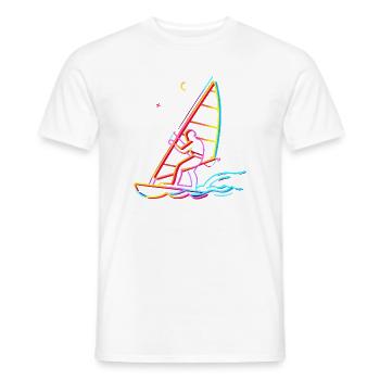Mountain Bike Lover Graphic - Men's T-Shirt - white - Front - AI Model Male 178 dark (178cm)