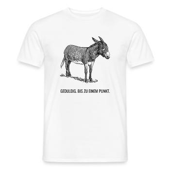 Geduldig. Bis zu einem Punkt. - Männer T-Shirt - Weiß - Vorne - AI Model Male 178 dark (178cm)