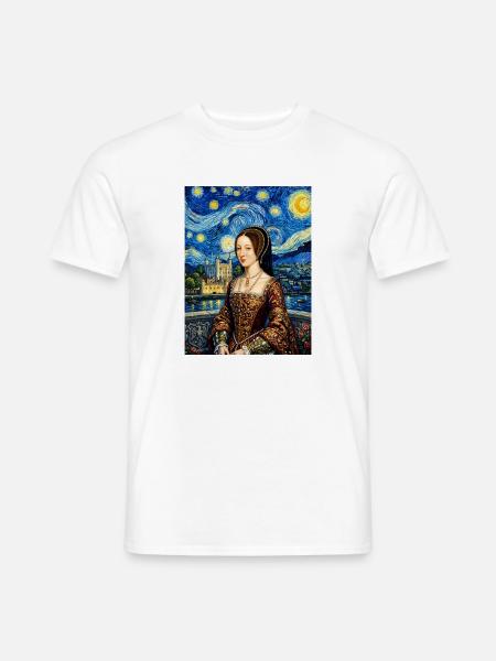 Anne Bonny im Sternennacht - Männer T-Shirt - Weiß