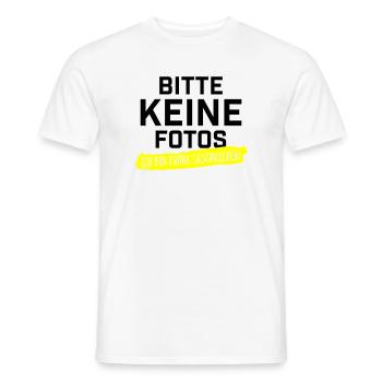 Bitte keine Fotos ich bin krankgeschrieben - Männer T-Shirt - Weiß - Vorne - AI Model Male 178 dark (178cm)