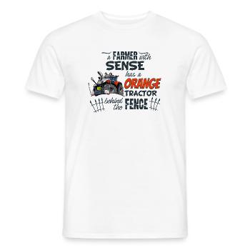 1475_A_Farmer_with_sense - T-shirt homme - blanc - Devant - AI Model Male 178 dark (178cm)